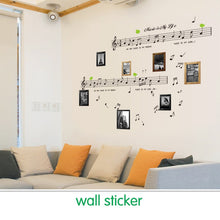 1set Large Size 70*120cm Music Sticker Music Is My Life Theme Music Bedroom Decor & Dancing Music Note Removable Wall Sticker SM6
