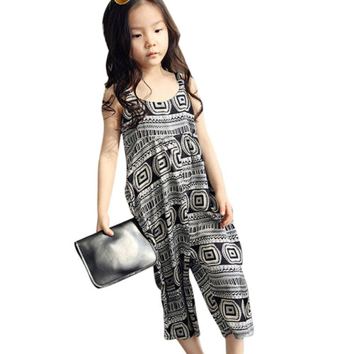2-6Years Kids Baby Girls Jumpsuit Romper Ethnic Style Harem Pants New Clothes SM6