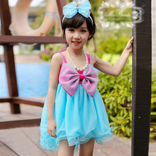 2-7Y Baby Girl Kids Big Bow Princess Dresses Suspender Tulle Holiday Party Tutu Dress SM6