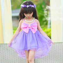 2-7Y Baby Girl Kids Big Bow Princess Dresses Suspender Tulle Holiday Party Tutu Dress SM6