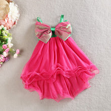 2-7Y Baby Girl Kids Big Bow Princess Dresses Suspender Tulle Holiday Party Tutu Dress SM6