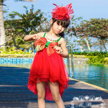 2-7Y Baby Girl Kids Big Bow Princess Dresses Suspender Tulle Holiday Party Tutu Dress SM6