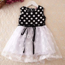2-7Y Baby Girls Kids Puffed Dress Sleeveless Party Princess Dot Stripe Tutu Dresses SM6