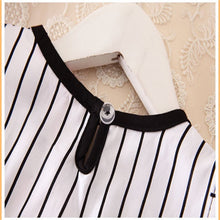 2-7Y Baby Girls Kids Puffed Dress Sleeveless Party Princess Dot Stripe Tutu Dresses SM6