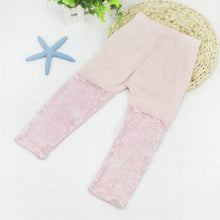 2-7Y Baby Girls Legging Pants Lace Modal Legging Kids Ballet Dance Cropped Capris Pants SM6