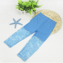 2-7Y Baby Girls Legging Pants Lace Modal Legging Kids Ballet Dance Cropped Capris Pants SM6