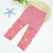 2-7Y Baby Girls Legging Pants Lace Modal Legging Kids Ballet Dance Cropped Capris Pants SM6