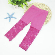 2-7Y Baby Girls Legging Pants Lace Modal Legging Kids Ballet Dance Cropped Capris Pants SM6