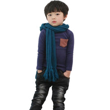 2-7Y Baby Kids Boys Girls Unisex Long Sleeve Clothes Crewneck Children T-shirts Pocket Decor Shirt Clothing PY1 SM6