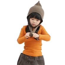 2-7Y Baby Kids Boys Girls Unisex Long Sleeve Clothes Crewneck Children T-shirts Pocket Decor Shirt Clothing PY1 SM6