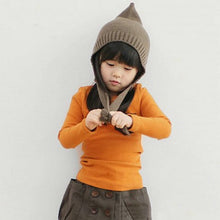 2-7Y Baby Kids Boys Girls Unisex Long Sleeve Clothes Crewneck Children T-shirts Pocket Decor Shirt Clothing PY1 SM6