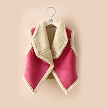 2-7Y Baby Kids Girls Warm Waistcoat Lapel Vest Tank Tops Jacket Coat SM6