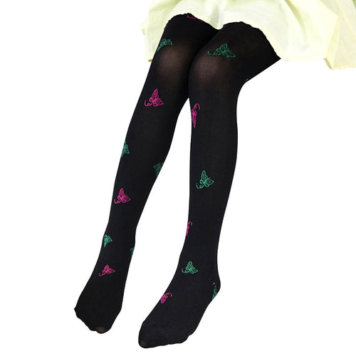 2-7Y Child Girls Kids Velvet Butterfly Stretch Slim Warm Leggings SM6