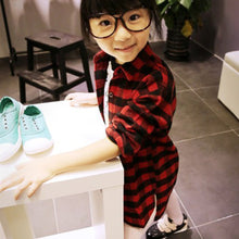 2-7Y Children Kids Boys Girls Shirts Long Sleeve Shirts Plaids Checks Tops Costume Shirt SM6