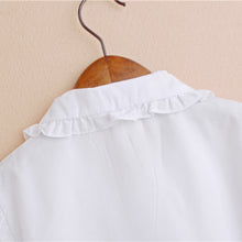 2-7Y Kid Baby Girls Boys White Toddler Children Lapel Blouse Tops Baby Shirts SM6