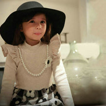 2-7Y Kids Baby Girls Flower Plaids Dress Ruffle Long Sleeve Princess One Piece Party Tutu Dresses PY SM6