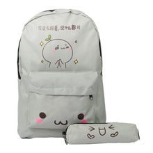 2 Bags Cute Cartoon Women Backpack Kawaii Teenage Girls Backpacks Student Schoolbag Bag Travel Mochila Feminina SM6
