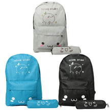 2 Bags Cute Cartoon Women Backpack Kawaii Teenage Girls Backpacks Student Schoolbag Bag Travel Mochila Feminina SM6