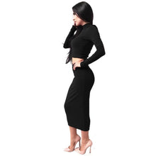 2 Piece Set Women Dress  Fashion  Turtleneck Sexy Elegant Women Long Sleeve Bodycon Party Club Womens Dresses #1215 SM6