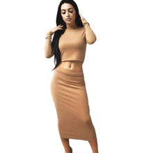 2 Piece Set Women Dress  Fashion  Turtleneck Sexy Elegant Women Long Sleeve Bodycon Party Club Womens Dresses #1215 SM6