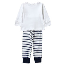 2 Pieces Toddler Kids Baby Boys Clothes Sets Cotton Long Sleeve TopsStripe Pants Trousers Outfit Children Clothing Set 0-4Y SM6
