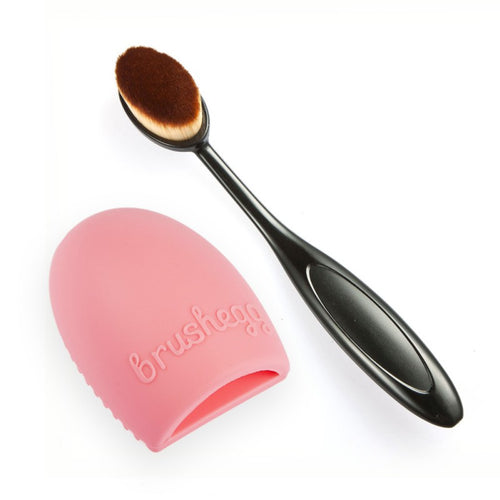 2 Pieces/set Makeup Sponge Oval Makeup Brushes Tool Cosmetic Foundation Cream Powder Blush Brush Professional Make Up SM6