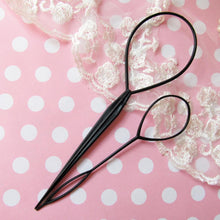 2* Plastic Topsy Tail Hair Styling Braider Ponytail Styling Bun Maker Clip Tool Black CurlerSM6