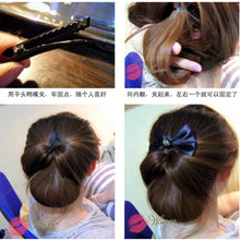 2* Plastic Topsy Tail Hair Styling Braider Ponytail Styling Bun Maker Clip Tool Black CurlerSM6