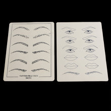 2 sheets Excellent Permanent Makeup Eyebrow lips Tattoo Practice Skin Training Skin Set For Beginners SM6
