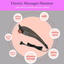 200-240V Handheld Body Vibration Stick Dolphin-shaped Electric Massager-Hammer Neck Back Massage EU Plug SM6