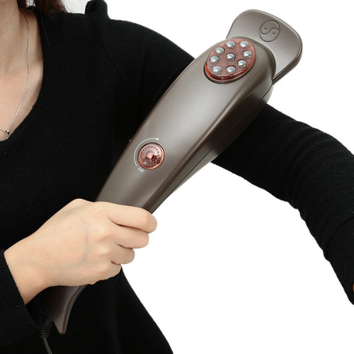 200-240V Handheld Body Vibration Stick Dolphin-shaped Electric Massager-Hammer Neck Back Massage EU Plug SM6
