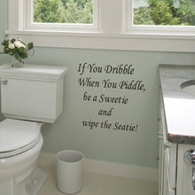 Characters "If You Dribble" PVC Removable Wall Decor Bathroom Wall Stickers SM6
