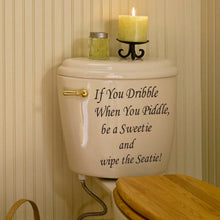 Characters "If You Dribble" PVC Removable Wall Decor Bathroom Wall Stickers SM6