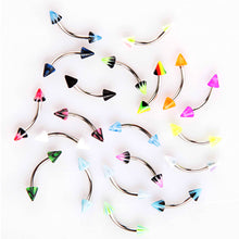 20Pcs Barbell Curved Eyebrow Rings Bars Tragus Body Piercing Jewelley Cone Eyebrow Rings SM6