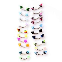 20Pcs Barbell Curved Eyebrow Rings Bars Tragus Body Piercing Jewelley Cone Eyebrow Rings SM6