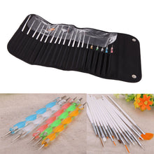20Pcs Nail Art Design Painting Dotting Detailing Pen Brushes Bundle Tool Kit Set with Case SM6