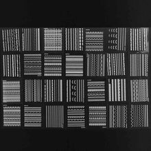 30 Sheet 3D White Nail Art Stickers Decals Manicure Beautiful Accessories Decoration SM6