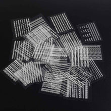 30 Sheet 3D White Nail Art Stickers Decals Manicure Beautiful Accessories Decoration SM6