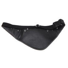 Black Hairdressing Tool Bag with Soft Leather Essential Professional Stylists Hair Scissors Waist Pack SM6