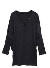 Casual Women Shirt Batwing Sleeve V-neck Loose Button Tops Blouse Casual Shirt Long Shirt Tops SM6