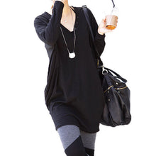 Casual Women Shirt Batwing Sleeve V-neck Loose Button Tops Blouse Casual Shirt Long Shirt Tops SM6