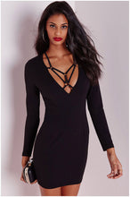 Black Pencil Sexy Dress Bodycon Party Night Tight Dresses Short Zipper Back Tight Sexy Club Mini Dress Slim SM6