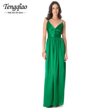 Backless Sexy Deep V Neck Party Dresses Floor Length Elegant Dress Formal Pleated Sleeveless Long Dress SM6