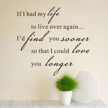 characters "If I Had" Living Room Bedroom Background Wall Stickers Waterproof Removable sticker home decor decoration SM6