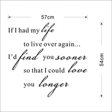 characters "If I Had" Living Room Bedroom Background Wall Stickers Waterproof Removable sticker home decor decoration SM6