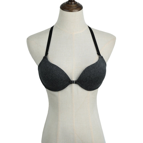 34 Cup Sexy Women Bra Front Closure Y-Line Adjustable Straps Padded Push Up Bra Brassiere Underwear Women Soutien Gorge SM6