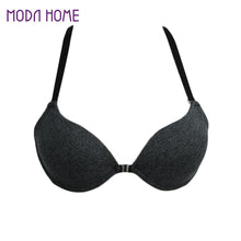 34 Cup Sexy Women Bra Front Closure Y-Line Adjustable Straps Padded Push Up Bra Brassiere Underwear Women Soutien Gorge SM6