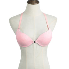 34 Cup Sexy Women Bra Front Closure Y-Line Adjustable Straps Padded Push Up Bra Brassiere Underwear Women Soutien Gorge SM6