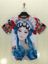 3D Print Men's T-shirt Summer Short Sleeve Men T Shirt Fashion Creative Chinese Opera Character Print Male Top Tees 71177 SM6