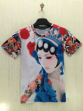 3D Print Men's T-shirt Summer Short Sleeve Men T Shirt Fashion Creative Chinese Opera Character Print Male Top Tees 71177 SM6